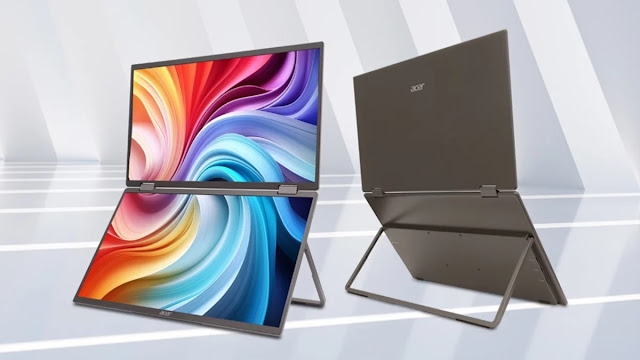 Acer Pamerkan Monitor Lipat 2 Layar Seperti Laptop